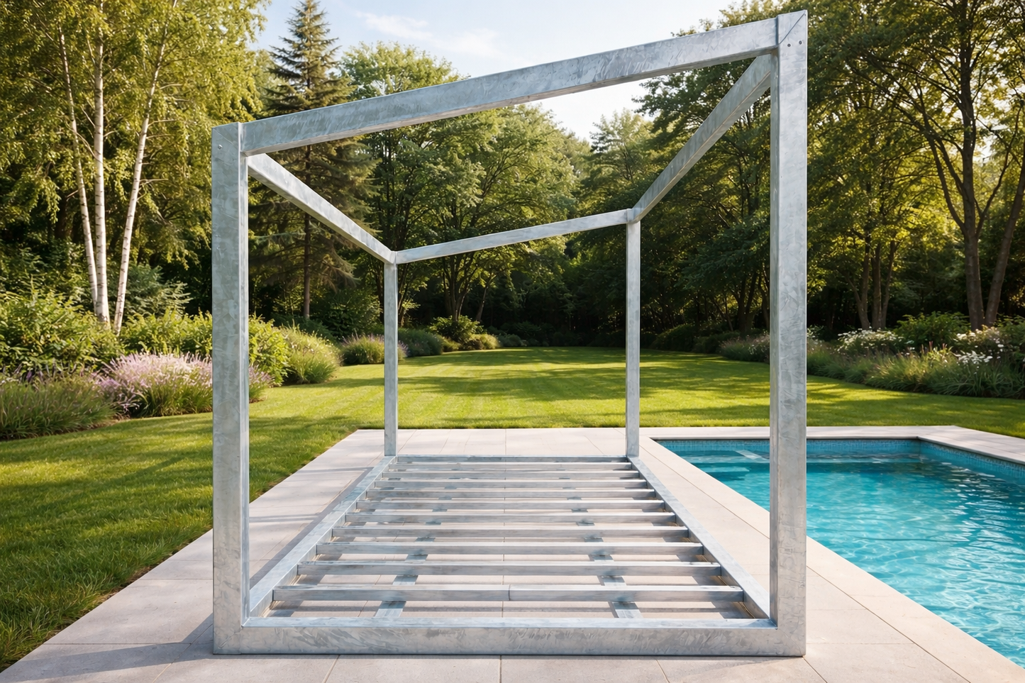 Prefabricated Modular Structure building frame Roof steel Frame System