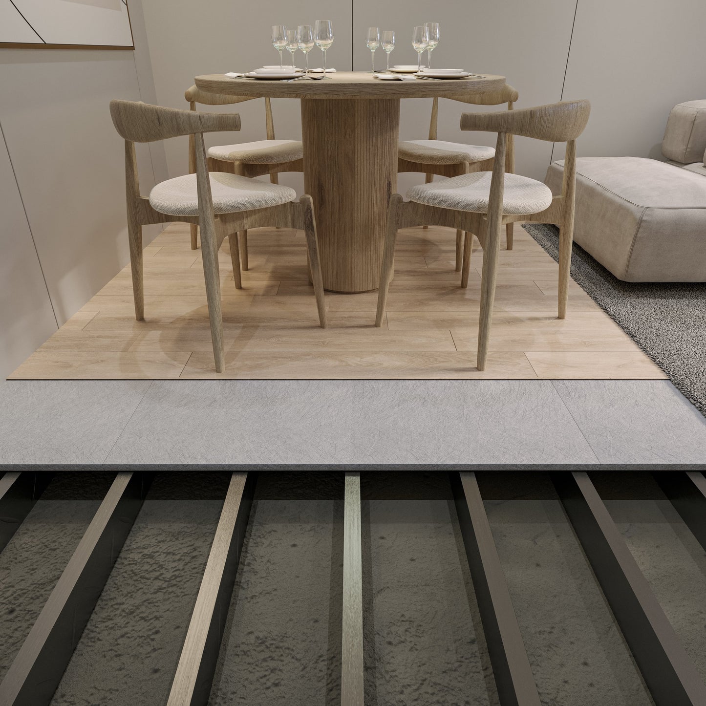 Fibre Sheet Acoustic Flooring Board – Soundproof Underlay for Multi-Storey Homes & Apartments